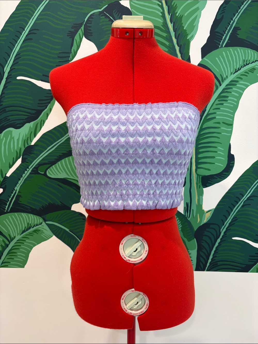 Purple & Lavender Forever Chevron Sweater Knit Tube Top - NWOT